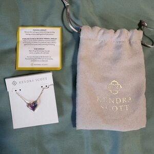 Kendra Scott Multicolor Heart Necklace